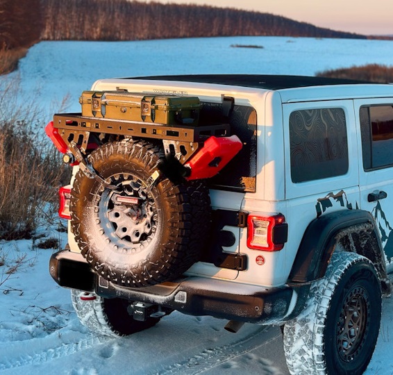 Полка багажник Jeep Wrangler JL (на запасное колесо) JL-GL-714