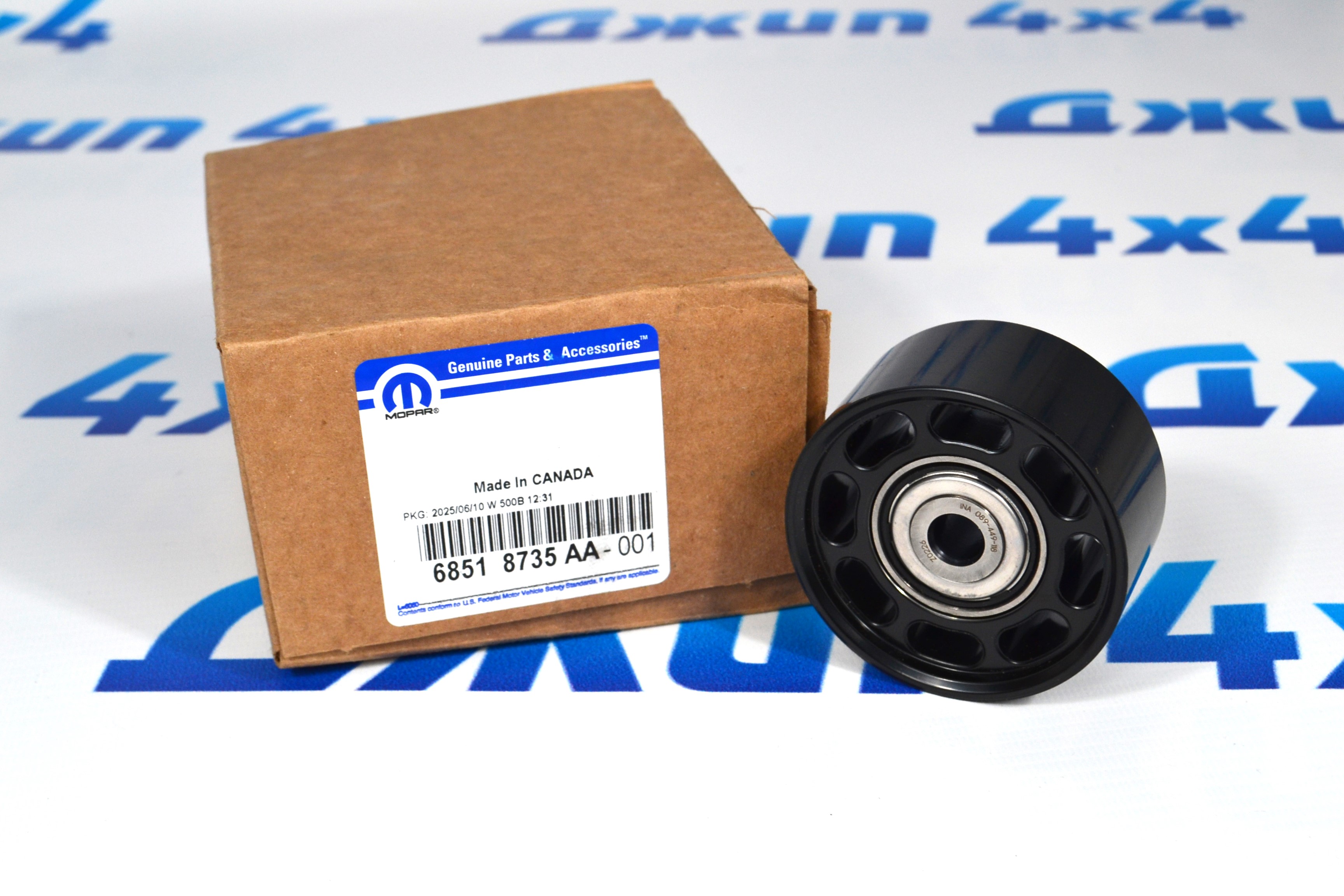 Ролик натяжителя ремня навесного оборудования Dodge Ram 1500 5.7 Hemi E-Torque (стальной/гладкий) 68518735AA