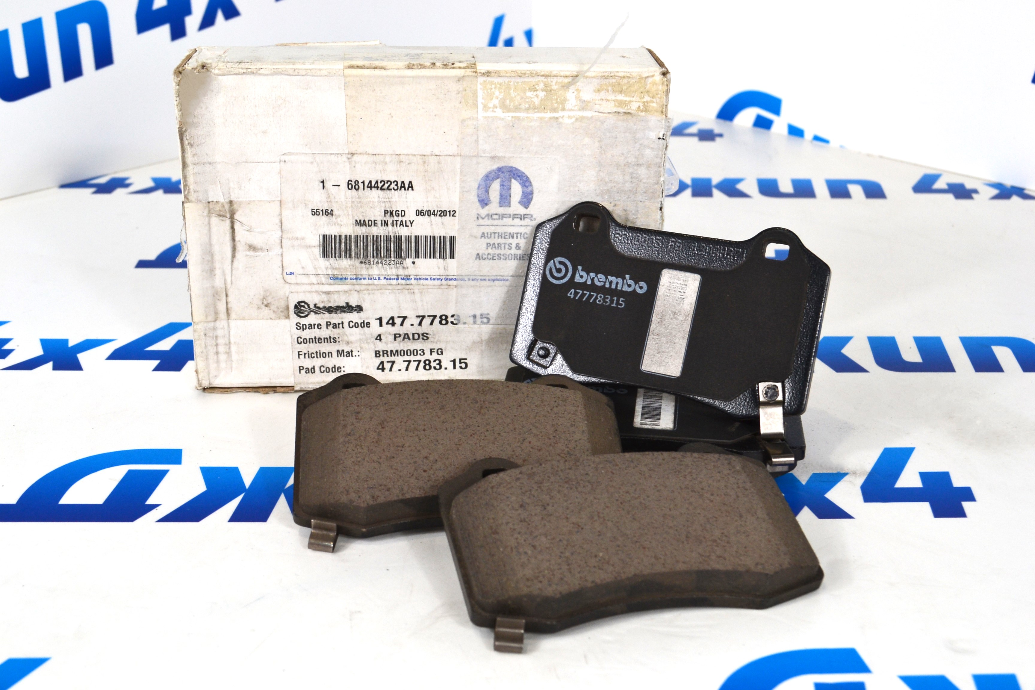 Колодки тормозные задние Jeep Grand Cherokee WK2 SRT8 68144223AA