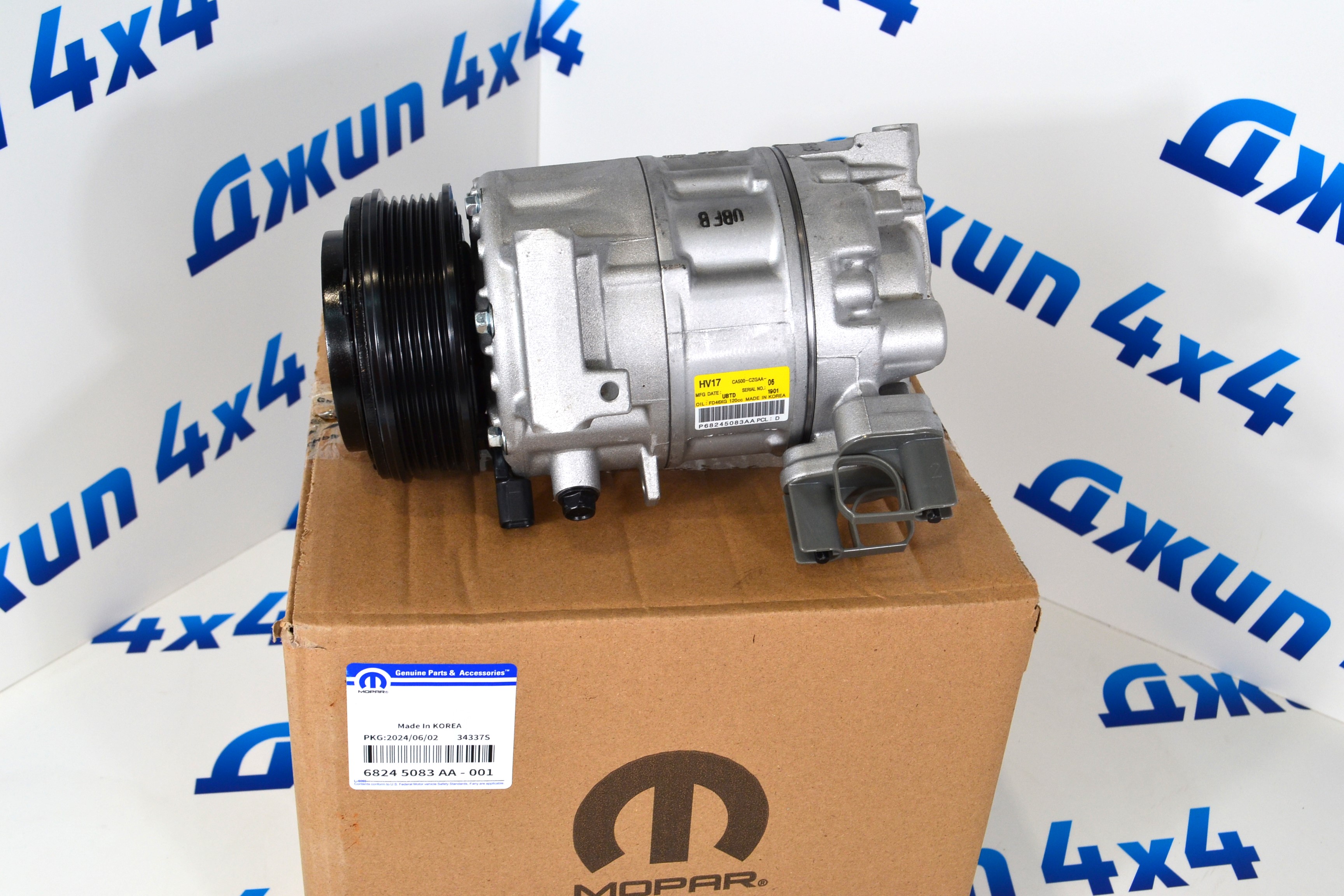 Компрессор кондиционера Jeep Wrangler JL/ Jeep Cherokee/ 2.0T 68245083AA