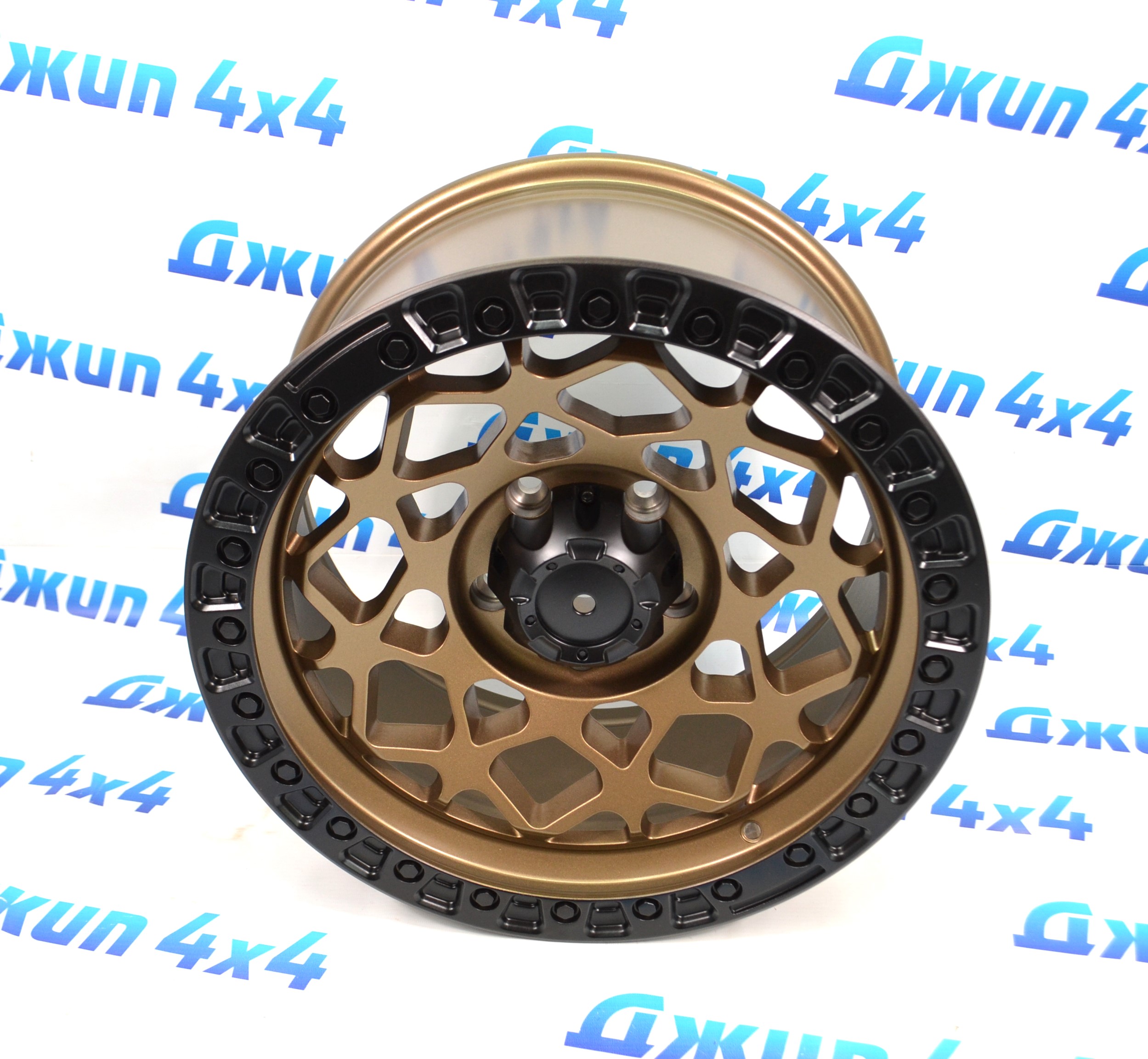 Диск колёсный R17x9/ET0/5x127/DIA71.5 Bronze+Matt black lip(комплект 5 штук) TXT018