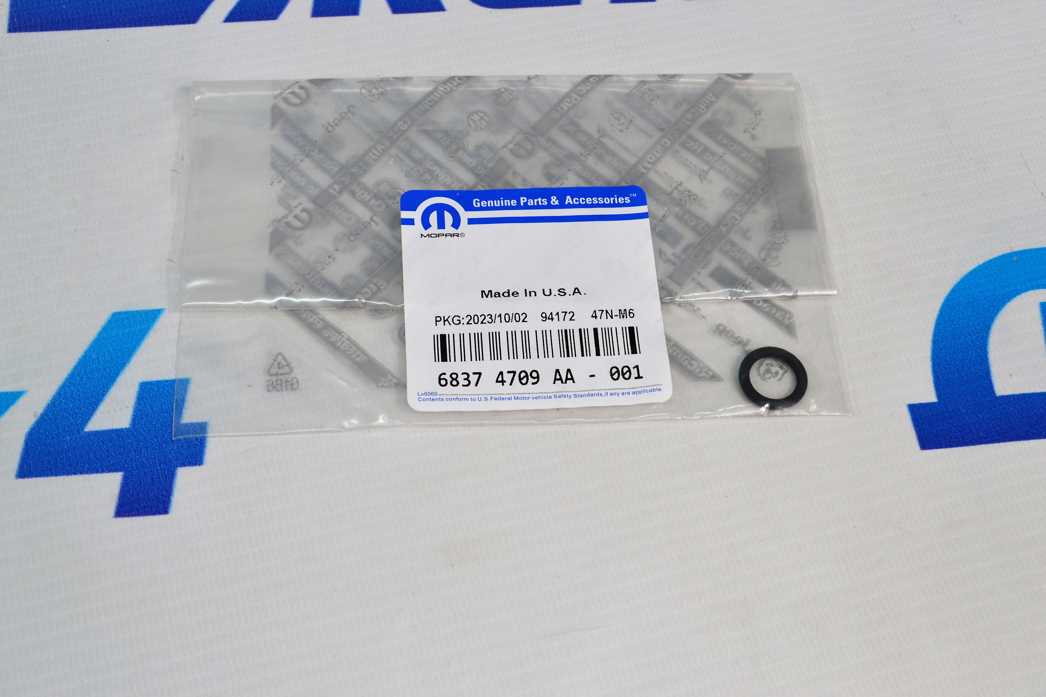 Кольцо уплотнительное трубки подачи масла в турбокомпрессор Jeep Wrangler JL V2.0T 68374709AA