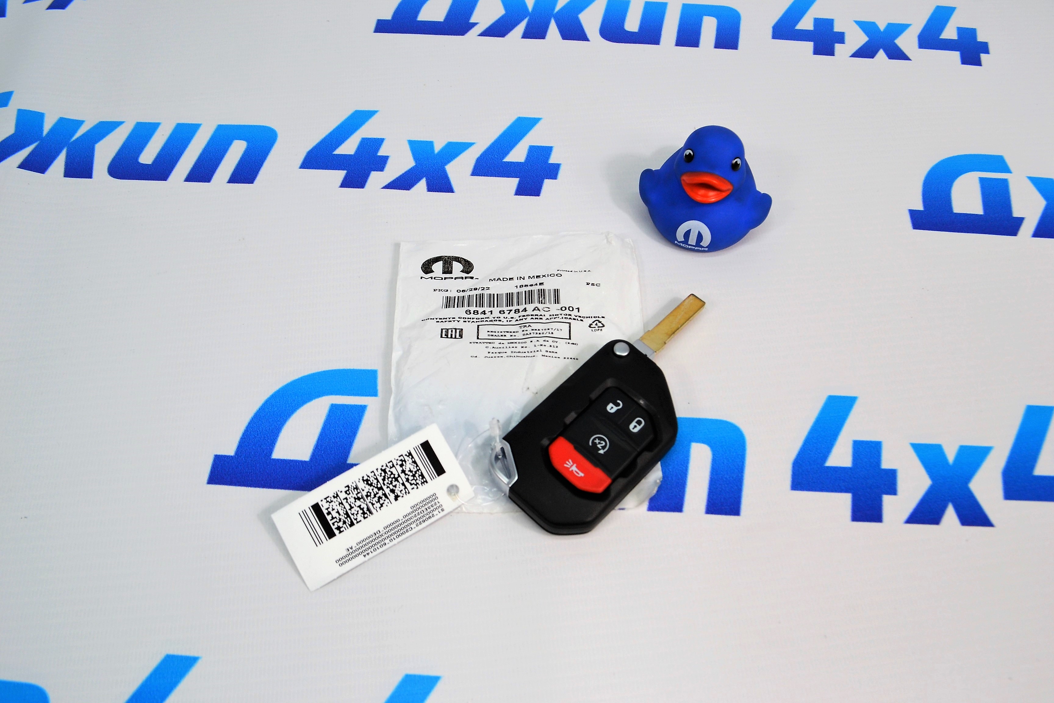 Ключ зажигания Jeep Wrangler JL 68416784AD
