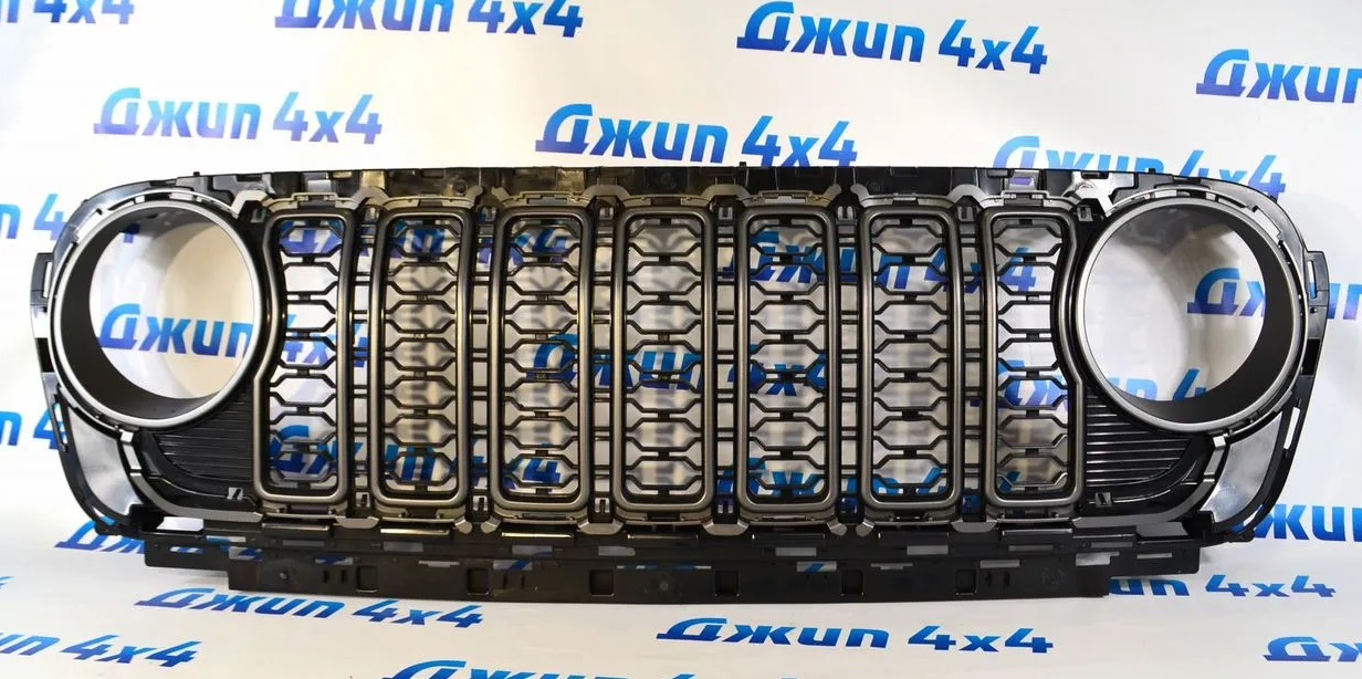 Решётка радиатора без места под камеру Jeep Wrangler JL 2024- 00000871