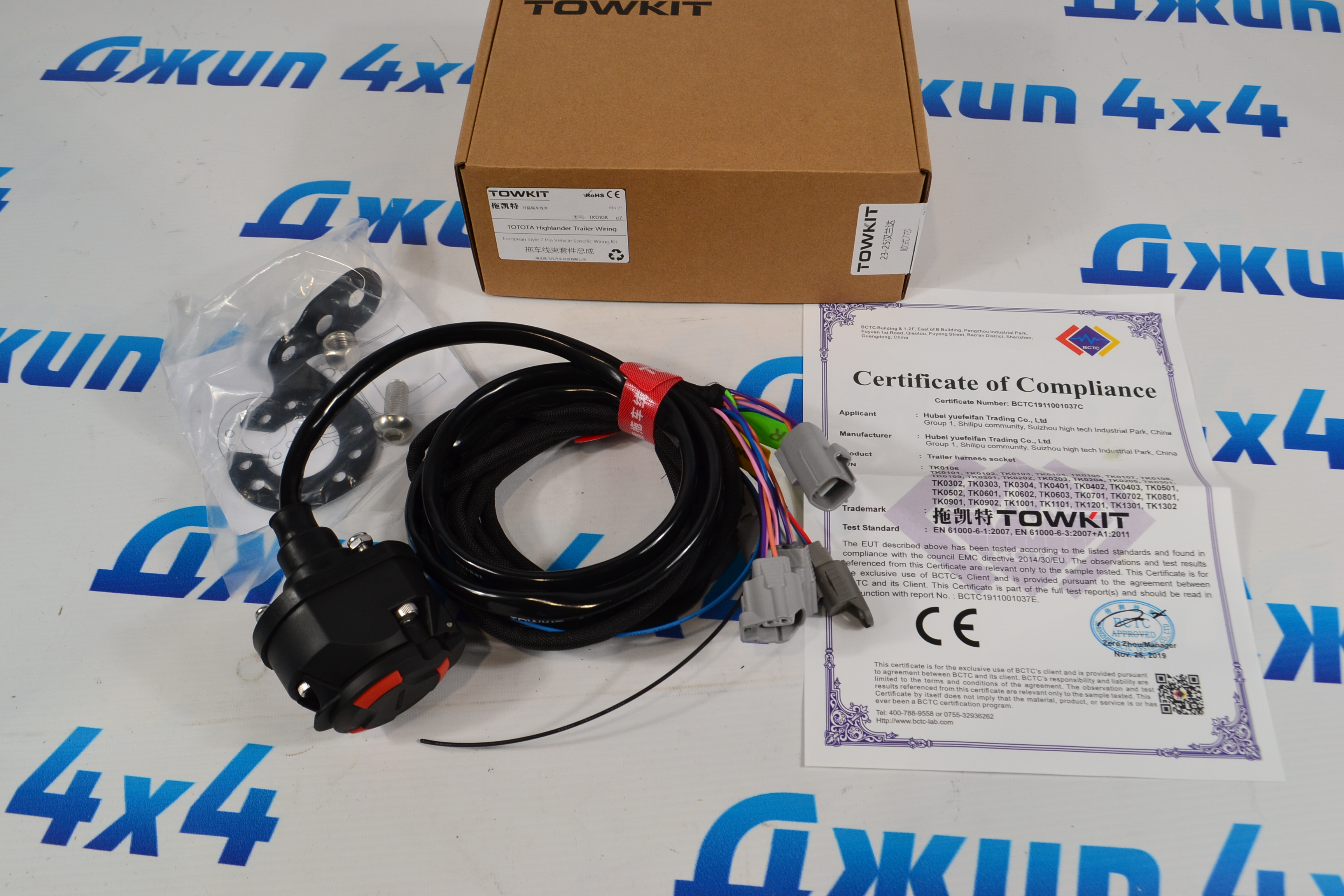 Проводка фаркопа для TOYOTA Highlander 2022- TK0118