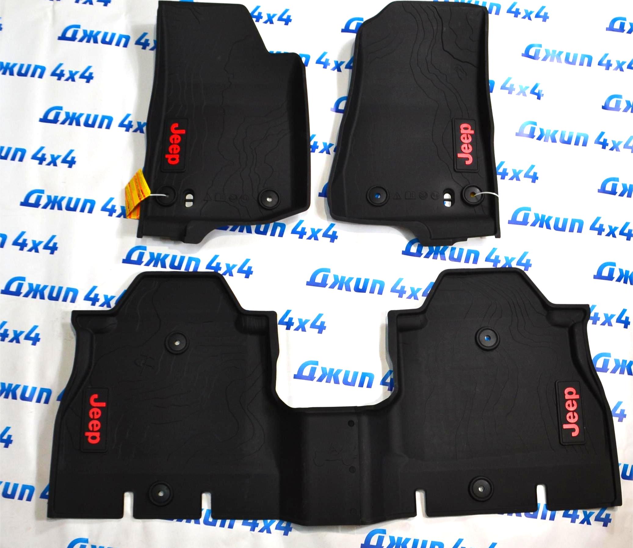 Ковры в салон Jeep Wrangler JL 4 двери 2018- (комплект) 82216623AB