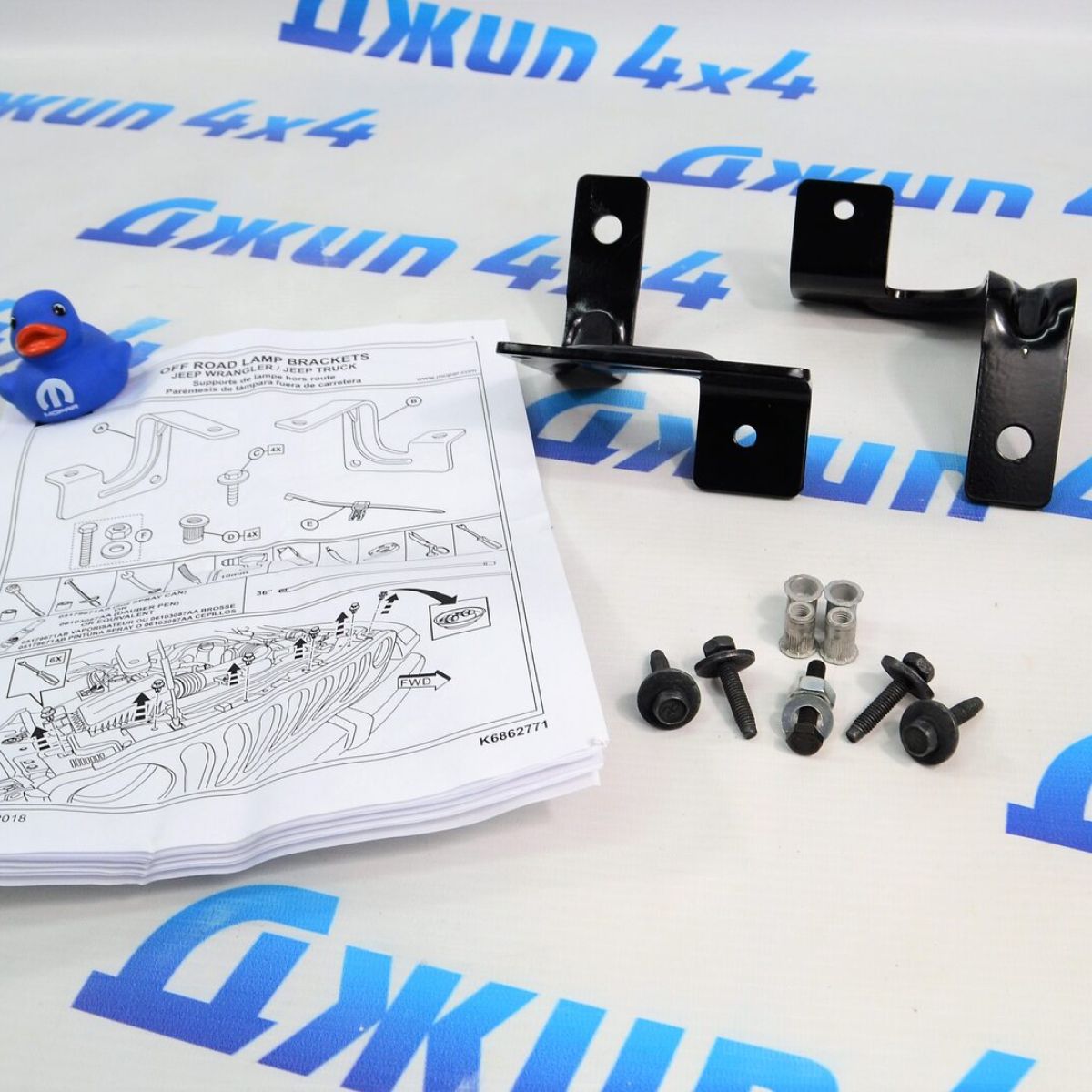 Комплект кронштейнов крепления противотуманных фар Jeep Wrangler JL/ Jeep Gladiator JT 82215428