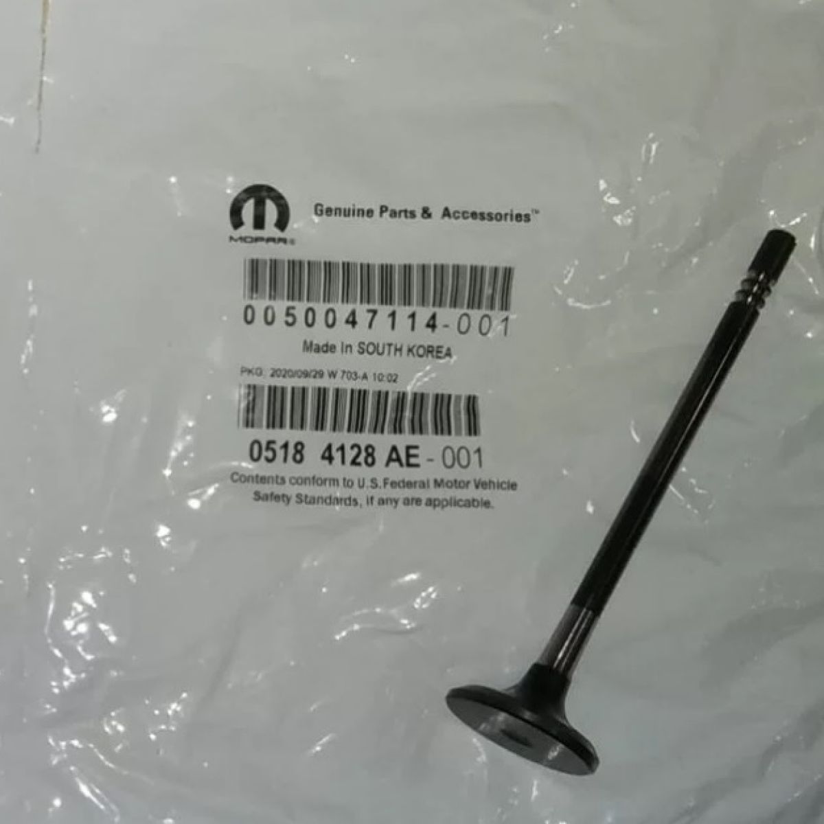 Клапан выпускной Jeep/Dodge/Chrysler V3.6 5184128AE