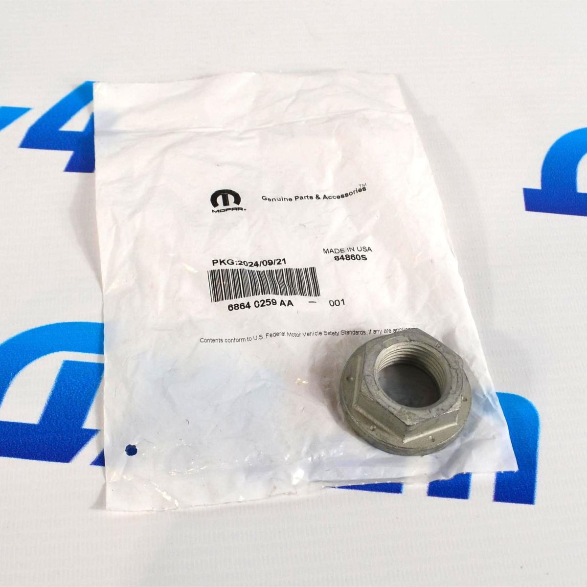 Гайка хвостовика дифференциала Jeep Wrangler JL/Jeep Gladiator 68640259AA