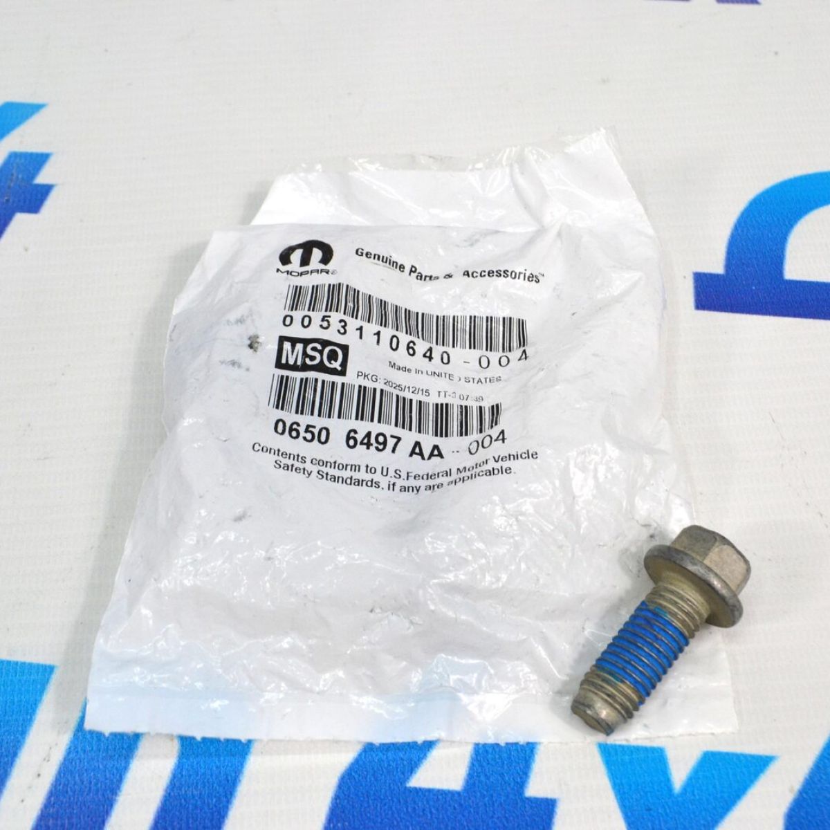 Болт крепления карданного вала Jeep Wrangler/Jeep Gladiator/Jeep Wagoneer/Ram 06506497AA