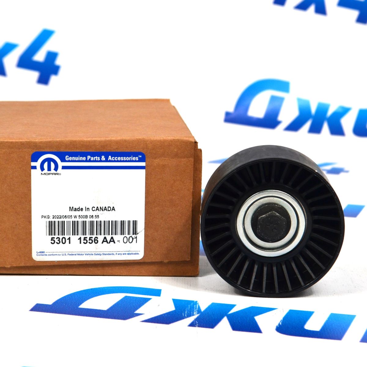 Ролик обводной ремня навесного оборудования Jeep Grand Cherokee WK2 SRT8 V6.2 Hemi (пластиковый) 53011556AA