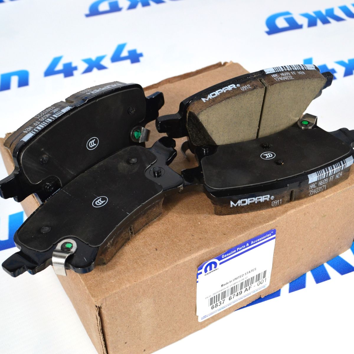 Колодки тормозные задние Jeep Gladiator JT 68376749AF