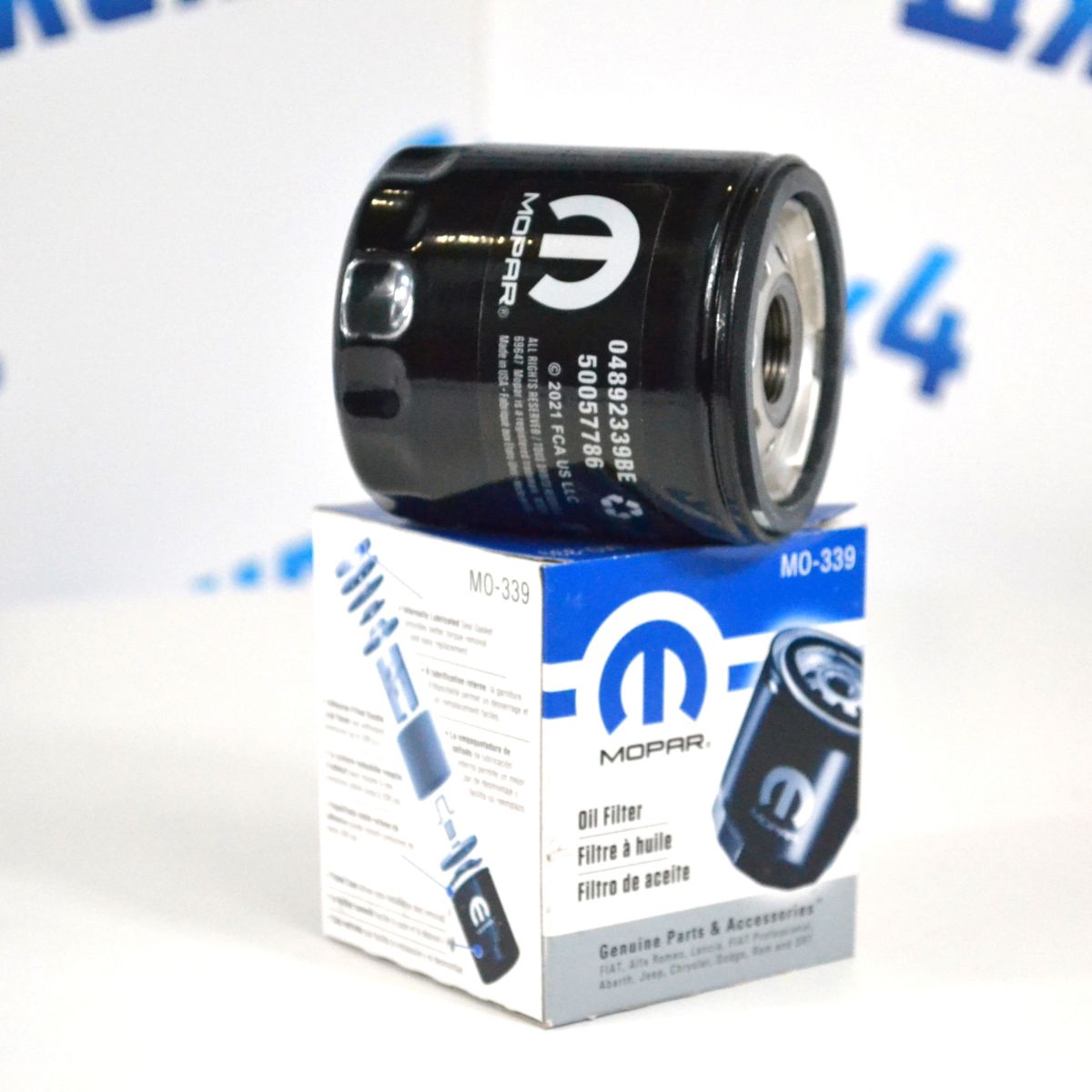 Фильтр масляный Dodge Ram 1500 V5.7 Hemi/Jeep Wrangler JL V2.0T Petrol 04892339BE