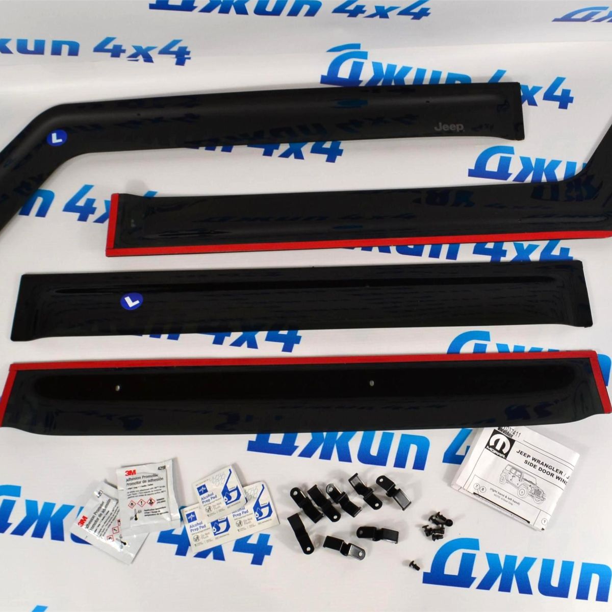 Дефлекторы окон Jeep Wrangler JL(5 дверей)/Jeep Gladiator JT 82215368AB