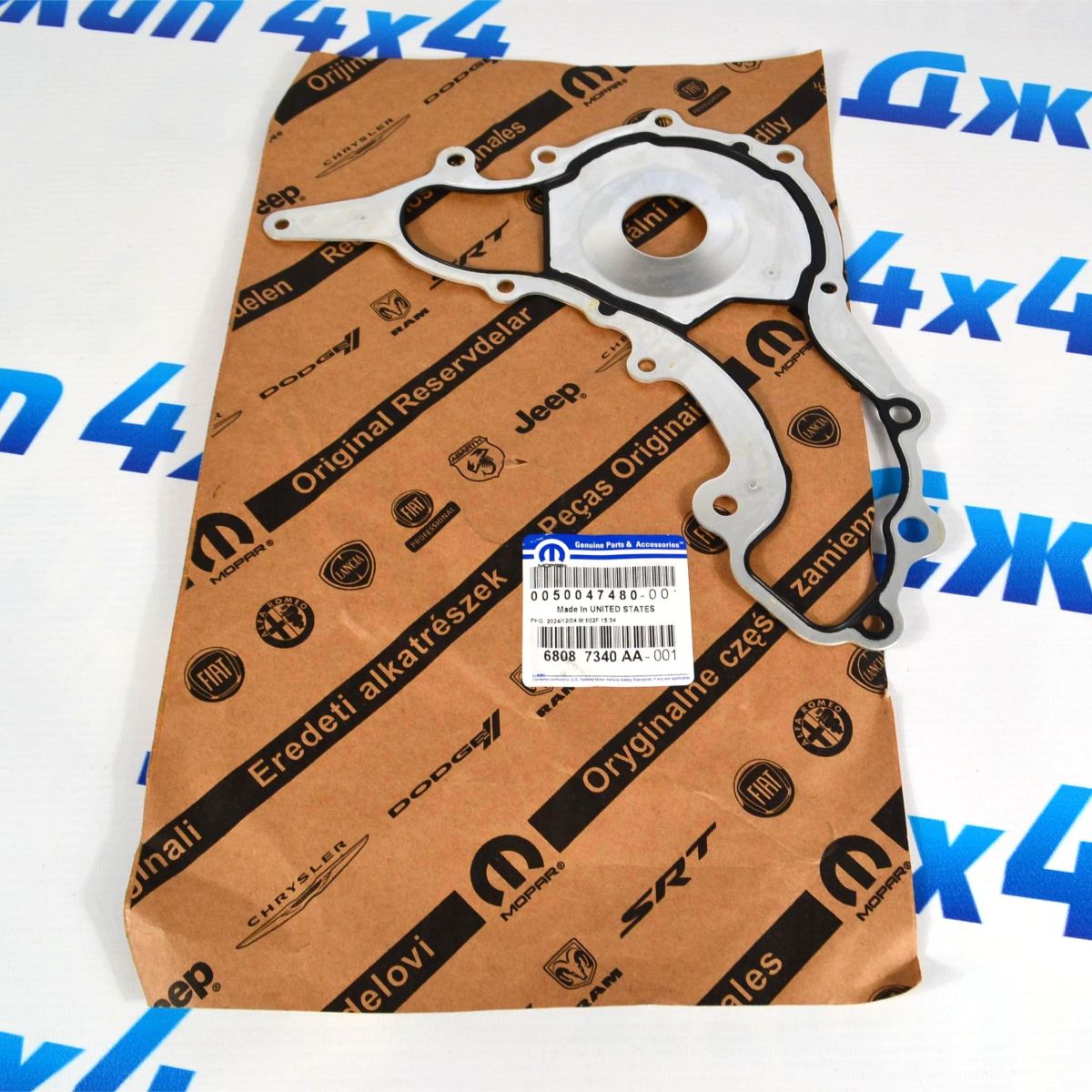 Прокладка помпы системы охлаждения Jeep Grand Cherokee WK2/Dodge Durango WD 3.6 68087340AA
