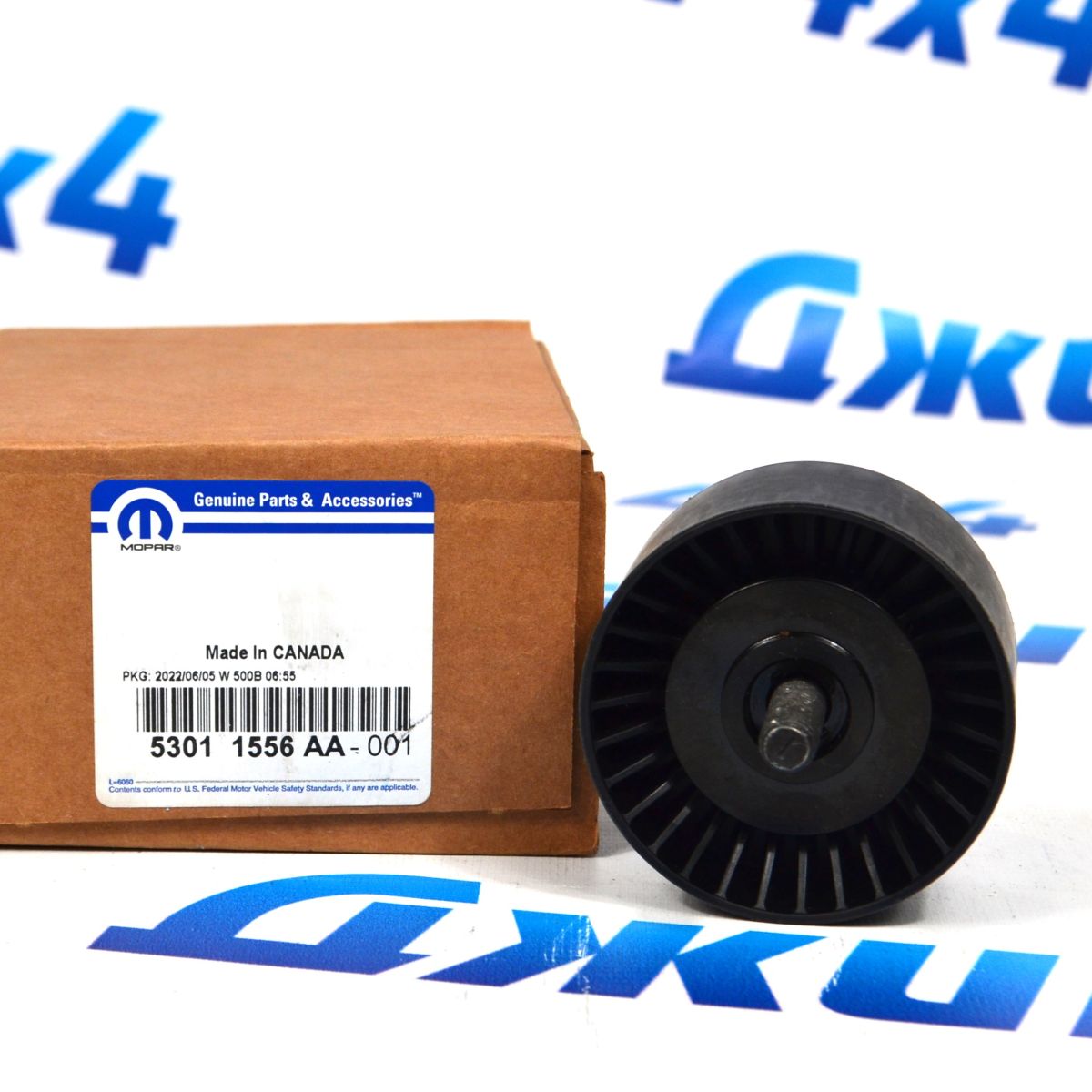 Ролик обводной ремня навесного оборудования Jeep Grand Cherokee WK2 SRT8 V6.2 Hemi (пластиковый) 53011556AA