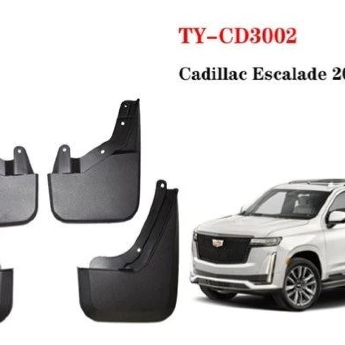 Брызговики Cadillac Escalade 2021- (комплект) TY-CD3002