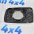 Зеркальное полотно с подогревом Land Rover Discovery L319 Range Rover Sport L320 2005-2009 (правое) LR017067