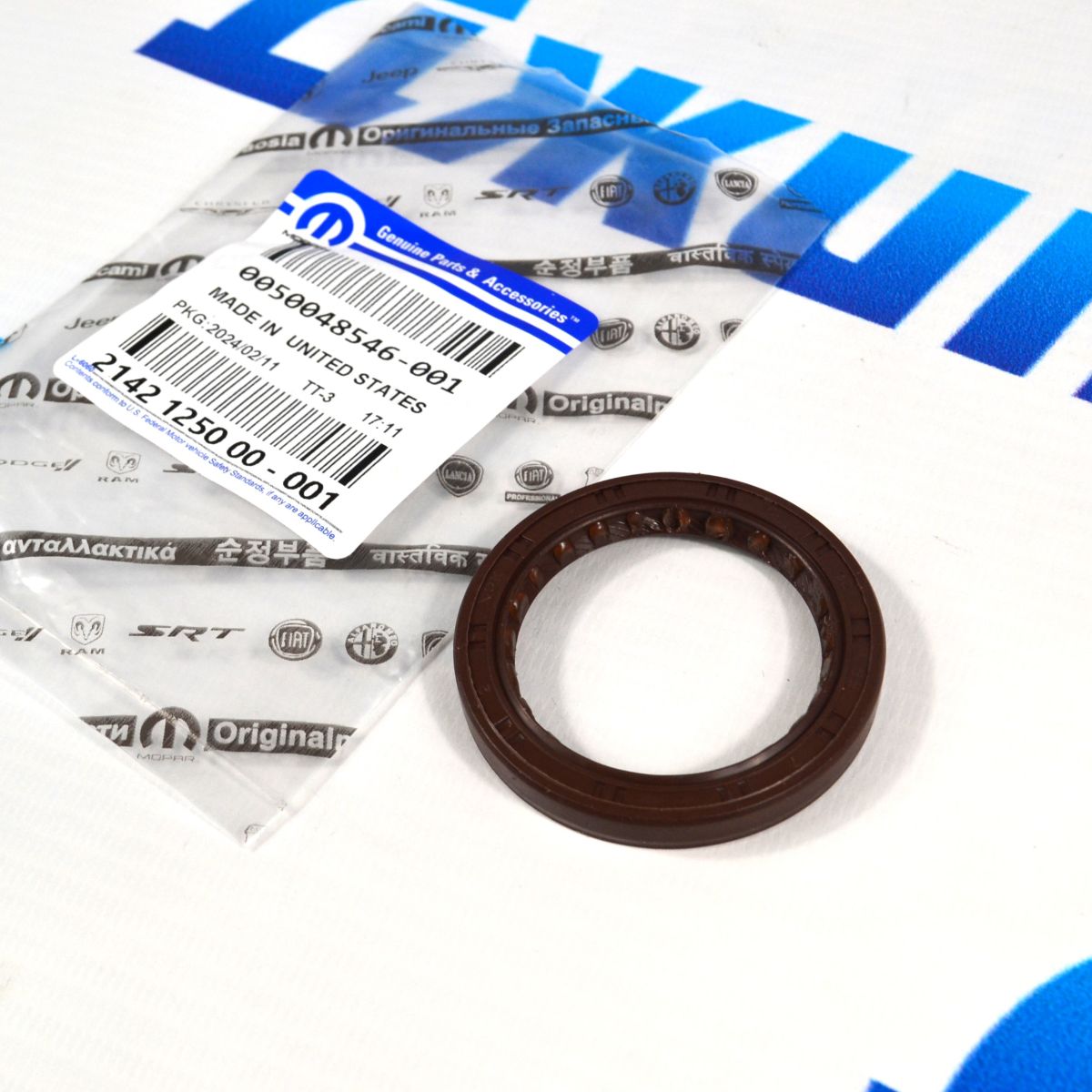 Сальник коленвала передний Jeep Wrangler JL V2.0T/Jeep Cherokee KL V2.4/Jeep Compass MP 2142125000