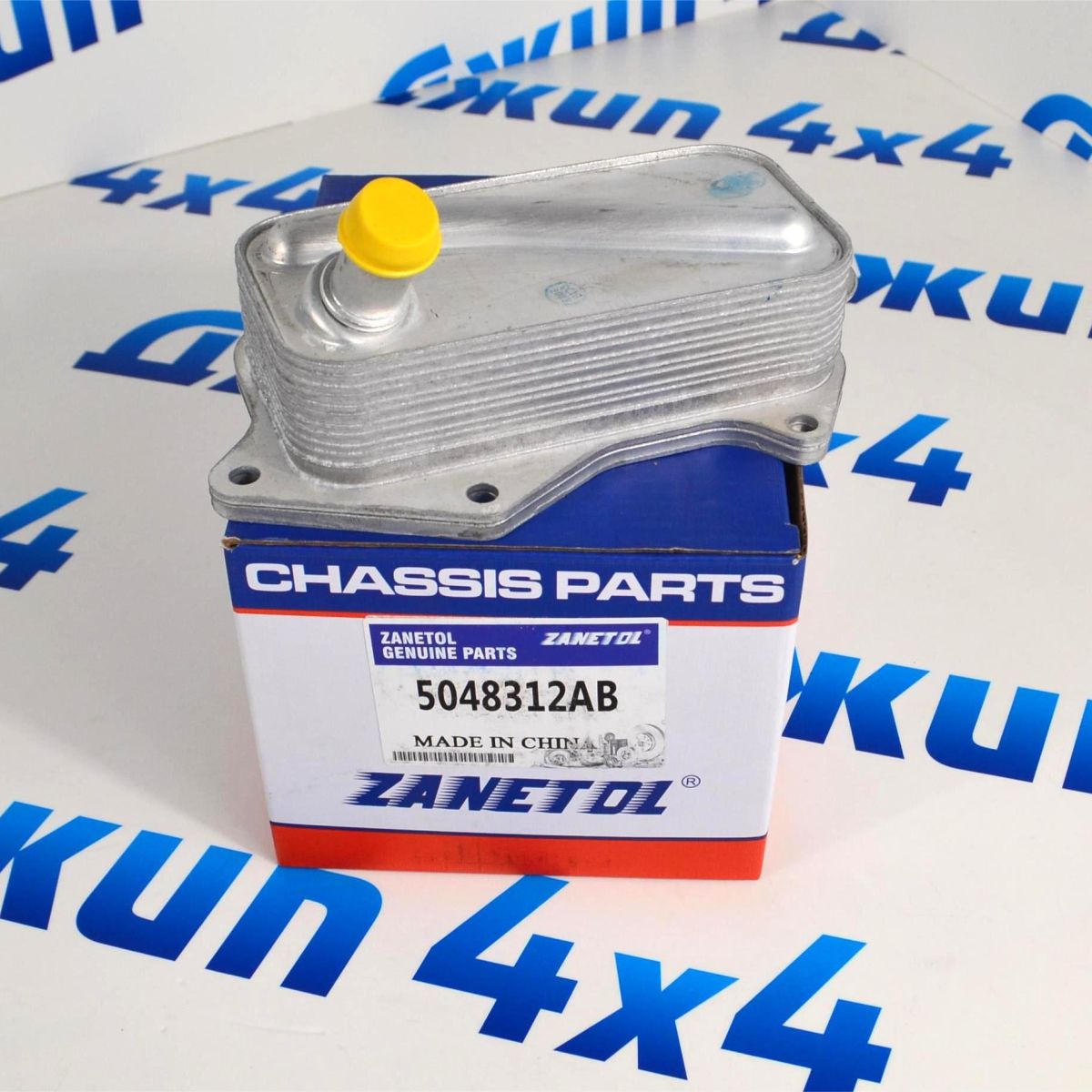 Радиатор масляный-теплообменник Jeep Wrangler JL V2.0T (без прокладки) 5048312AB