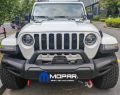 Бампер передний силовой с дугой и площадкой под лебёдку Jeep Wrangler JL 2018-