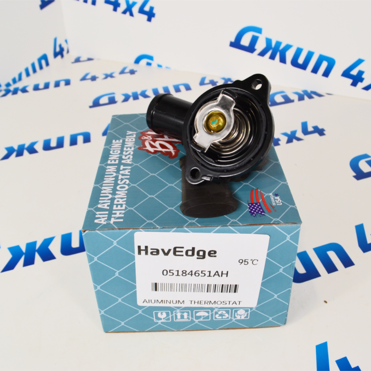 Термостат Jeep Grand Cherokee WK2/Dodge Durango WD/Jeep Wrangler V3.6 (алюминий/95 градусов) 05184651AH