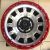 Диск колёсный 17х8,5 / ET -10 / 5x127 / 71.5 мм / SMF+Red Lip+chrome Rivets F1169