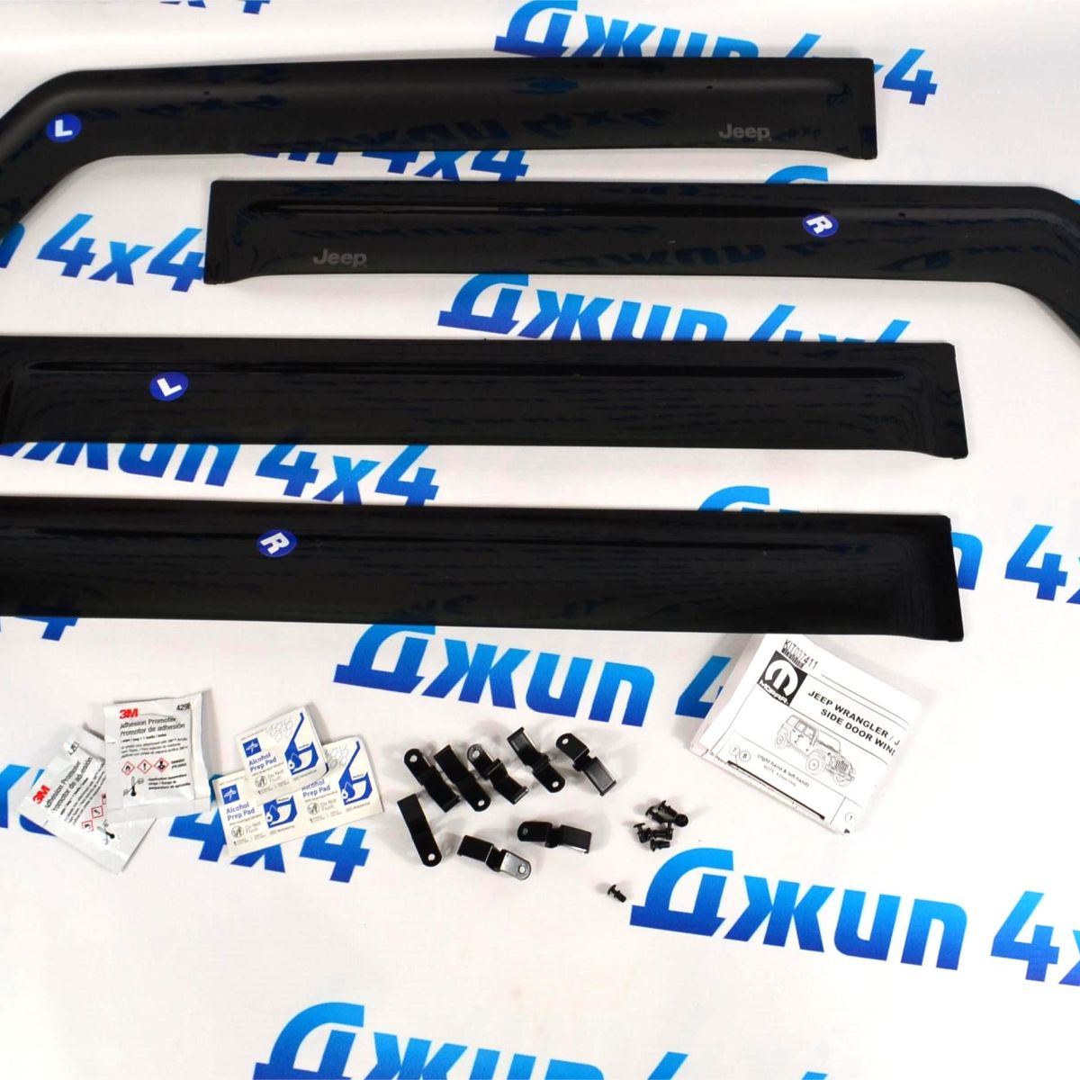 Дефлекторы окон Jeep Wrangler JL(5 дверей)/Jeep Gladiator JT 82215368AB