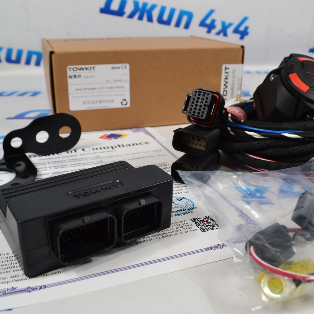 Проводка фаркопа для Jeep Wrangler JL Jeep Gladiator JT 2018-2025 с блоком TK90402