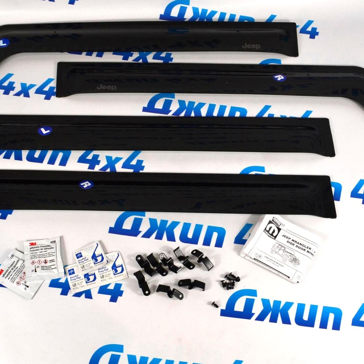 Дефлекторы окон Jeep Wrangler JL(5 дверей)/Jeep Gladiator JT 82215368AB