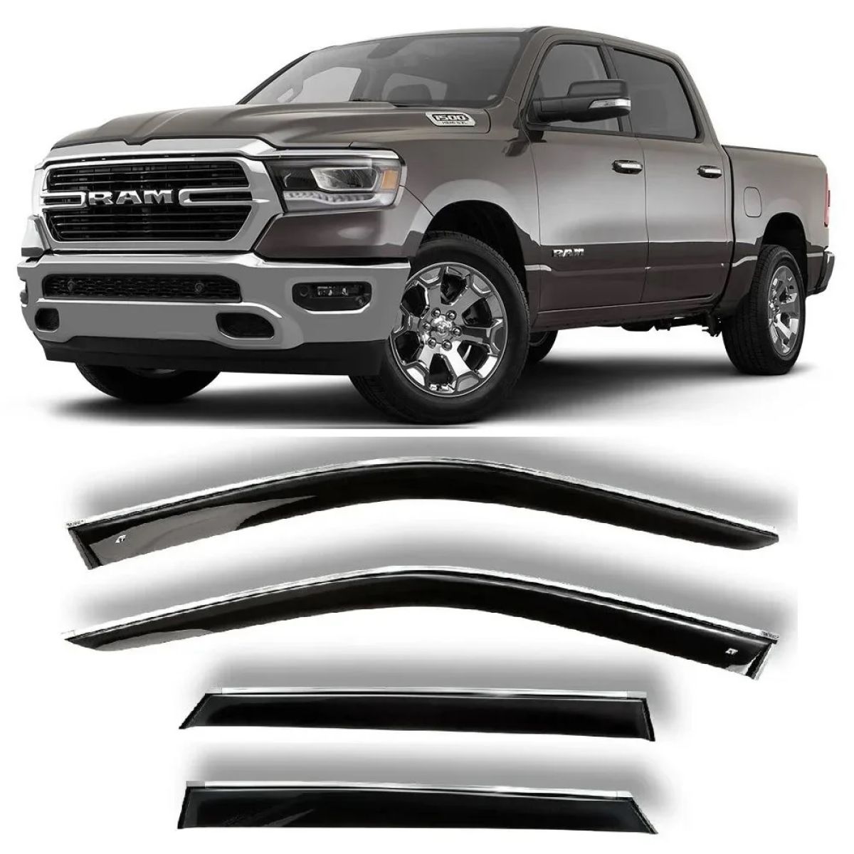 Дефлекторы окон (комплект) Dodge Ram 1500 DT Crew Cab WX-DG-0209