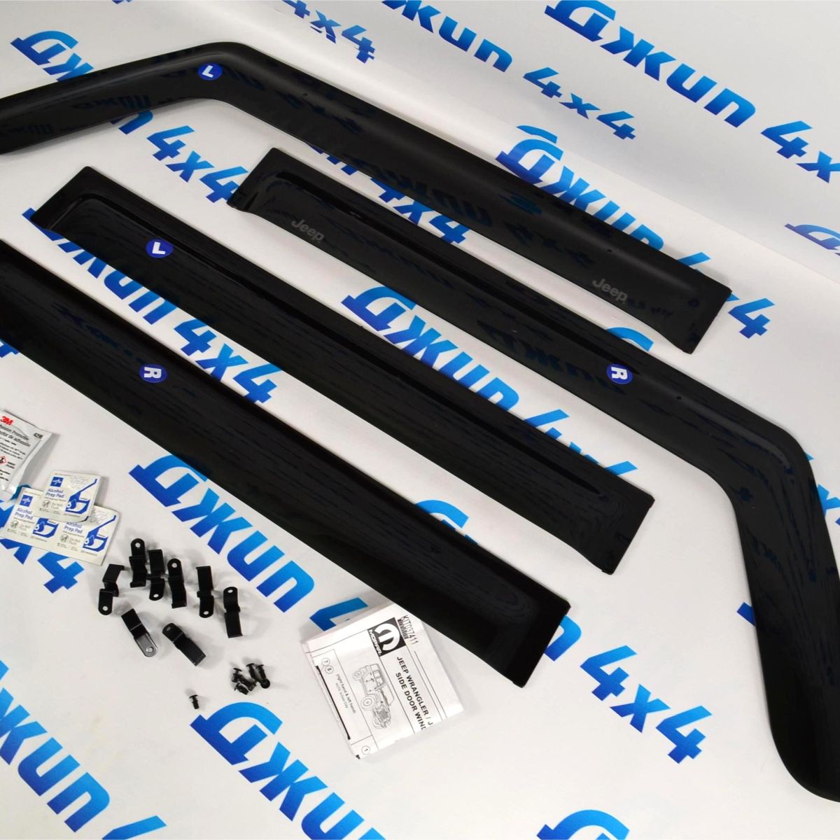 Дефлекторы окон Jeep Wrangler JL(5 дверей)/Jeep Gladiator JT 82215368AB